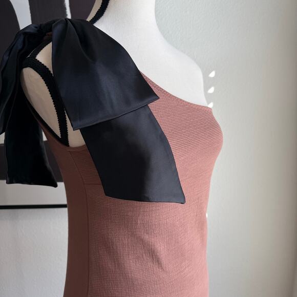 Maeve by Anthropologie Bow Shoulder Ribbed Tank Top Brown XS - Picture 11 of 16